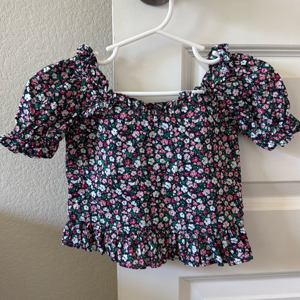 Janie and Jack Toddler Floral Blouse (2T)